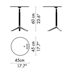 Little Friend™ KS12 Beistelltisch Gestell poliert