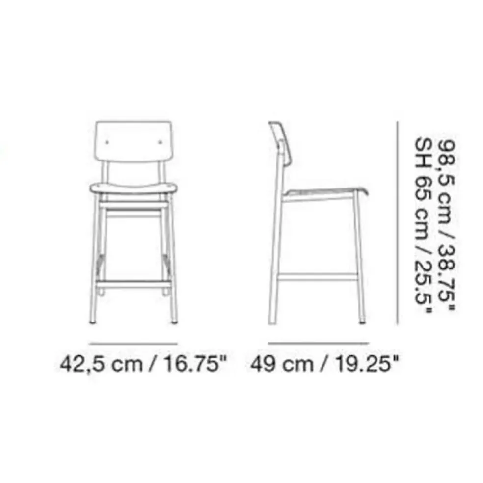 Loft Barhocker gepolstert 65cm