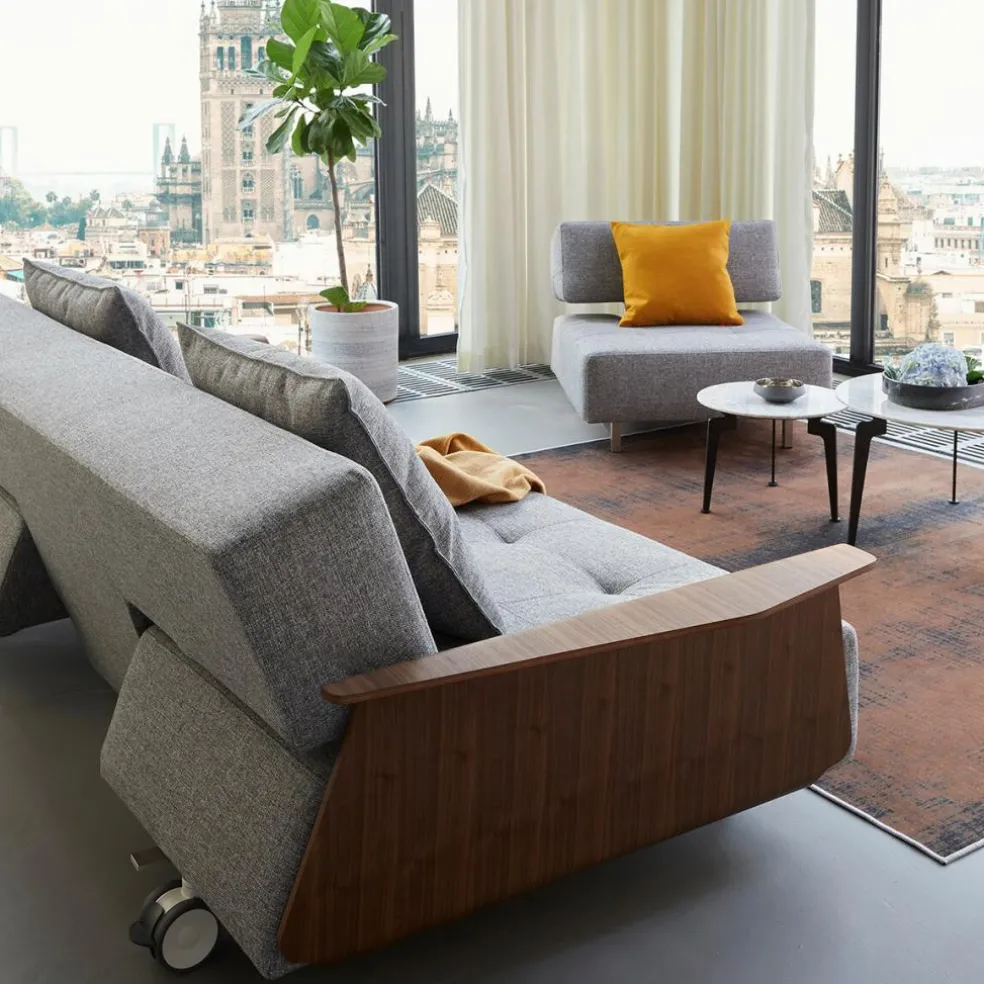 Long Horn Deluxe Excess Schlafsofa mit Armlehnen 245x114cm