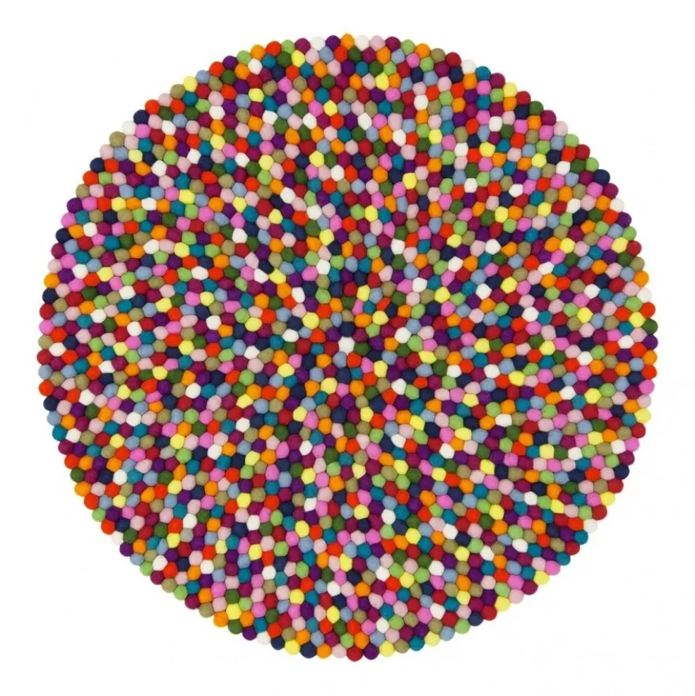 Lotte Filzkugelteppich