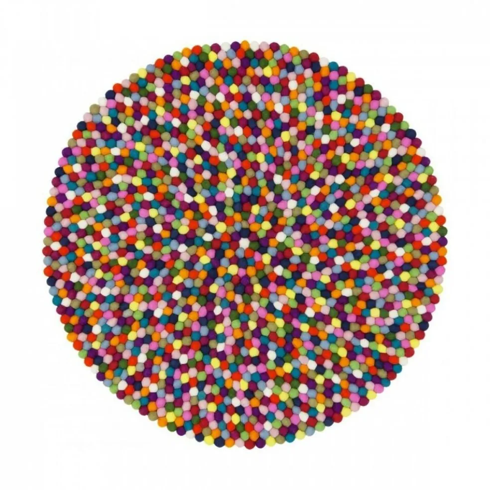 Lotte Filzkugelteppich