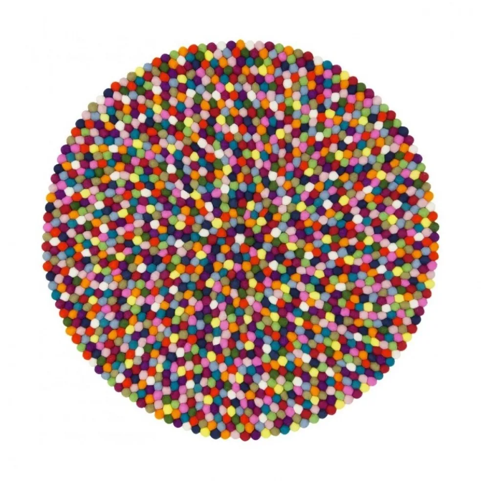 Lotte Filzkugelteppich