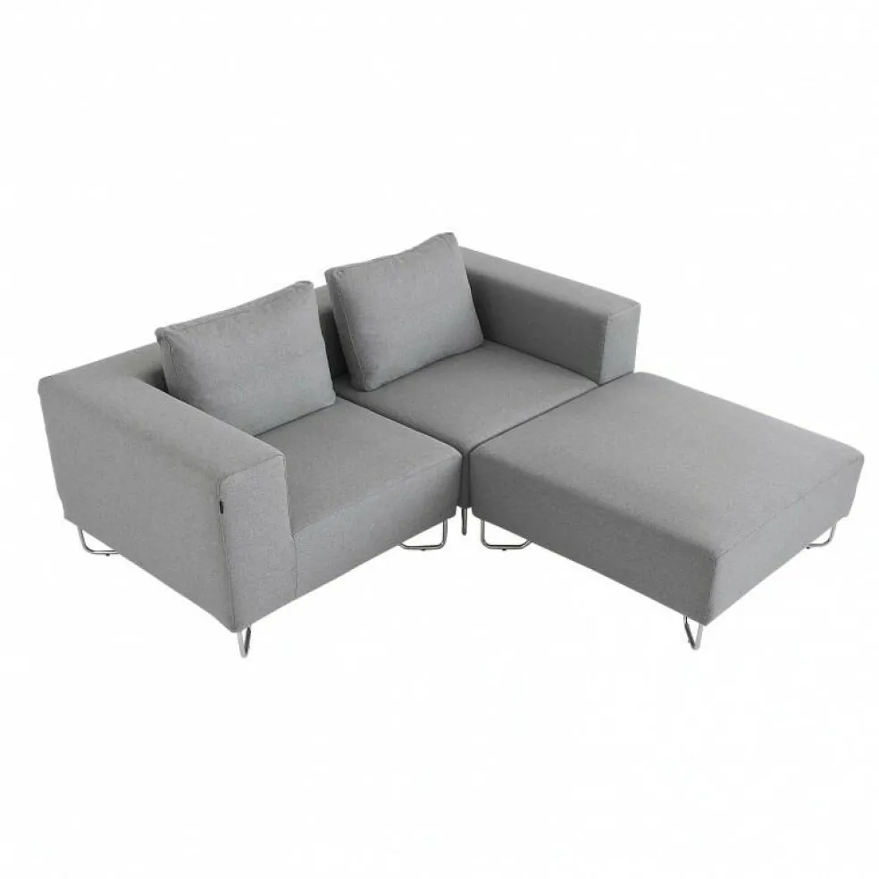 Lotus 2-Sitzer Sofa mit Ottomane