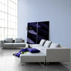 Lotus 2-Sitzer Sofa mit Ottomane
