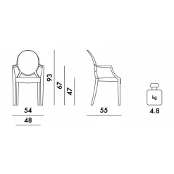 Louis Ghost Armlehnstuhl