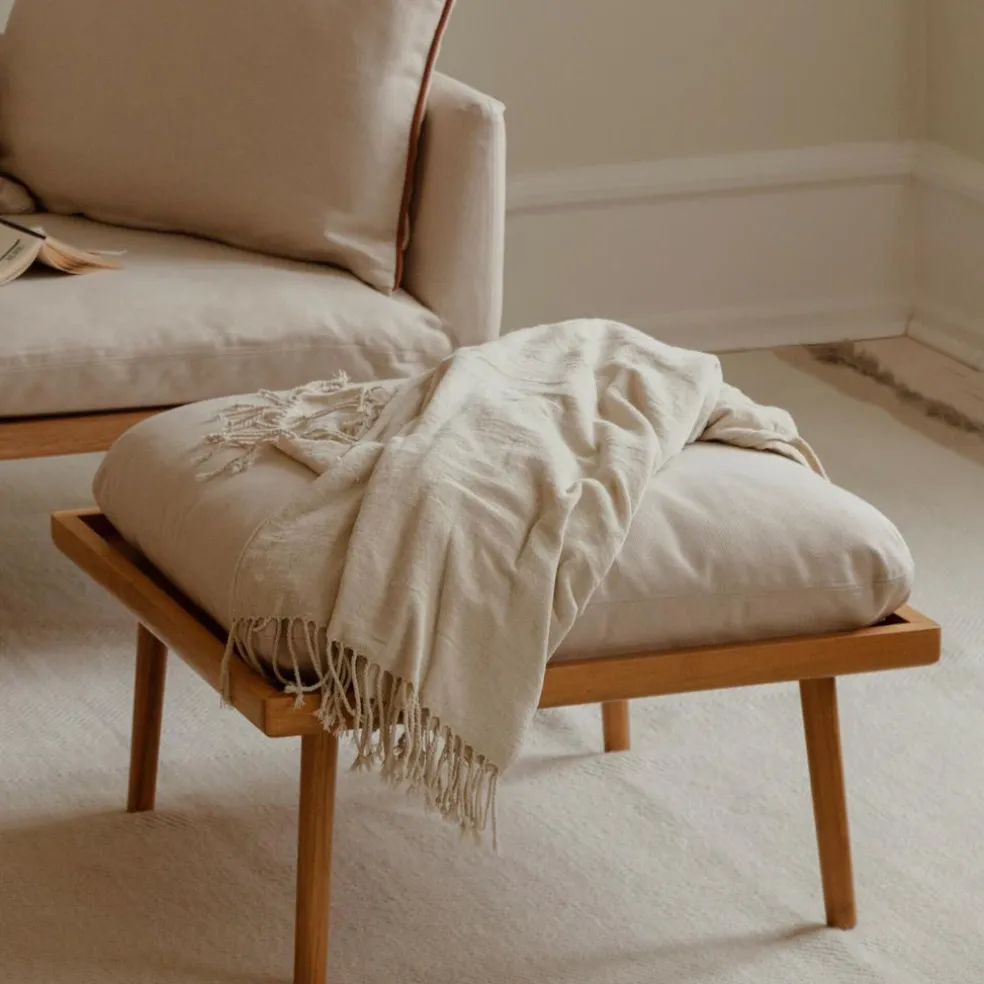 Lounge Around Shuffle Pouf Gestell Eiche