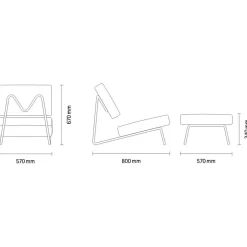 Lounge Chair Loungesessel Kuhfell