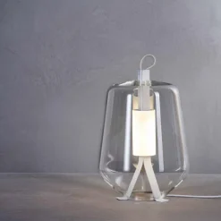 Luisa T3 LED Tischleuchte Gestell Weiß