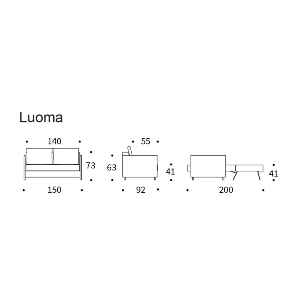Luoma Schlafsofa 150x92cm