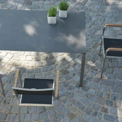 Lux Excell Keramik-Gartentisch ausziehbar