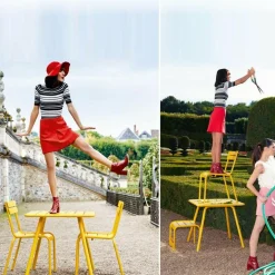 Luxembourg Gartentisch mit 4 Füßen 80x80x74cm