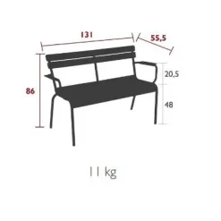 Luxembourg 2-Sitzer Gartenbank