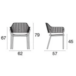 Lyze Gartenarmlehnstuhl Teak