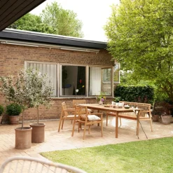 M11 Sammen Gartenbank mit Rückenlehne 3-Sitzer