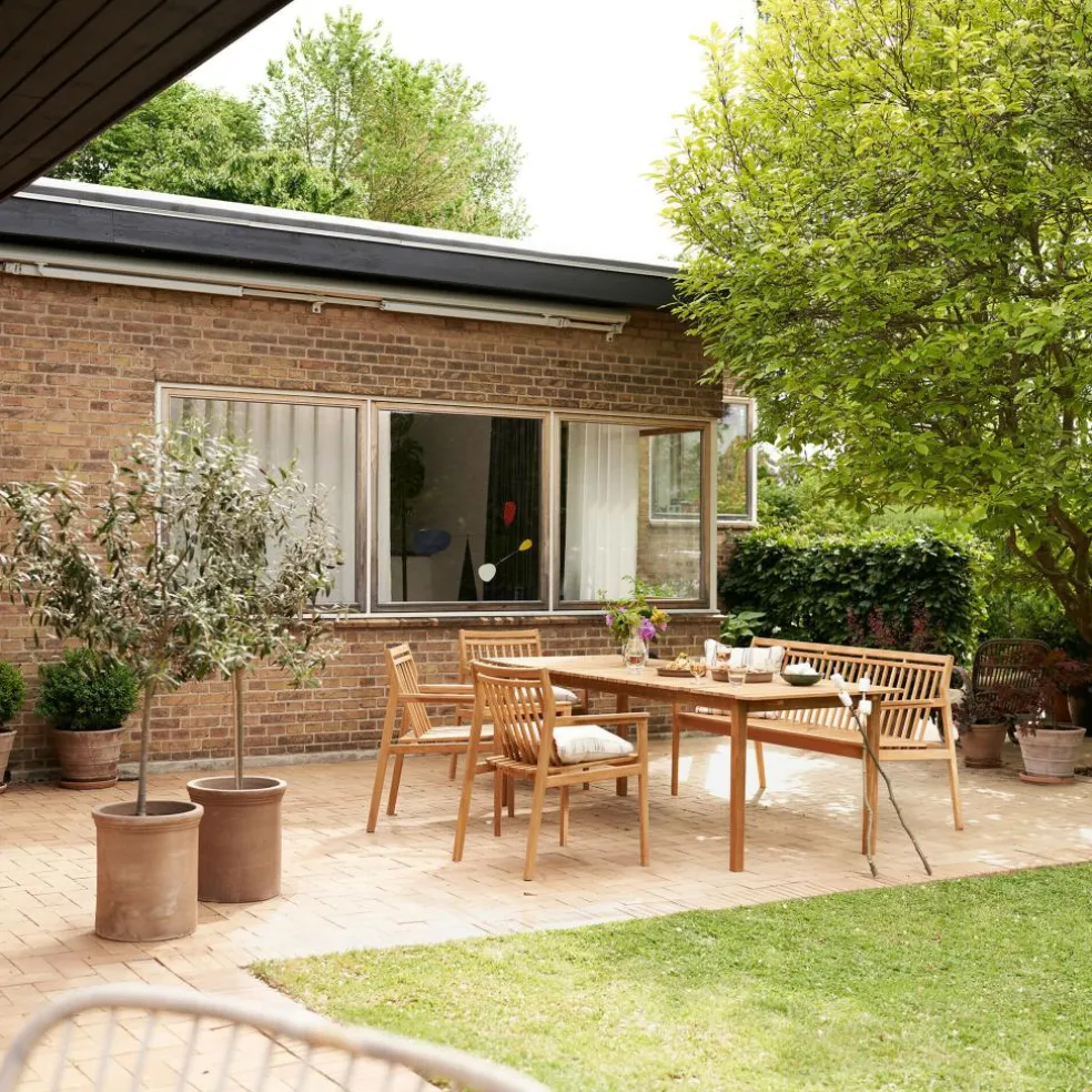 M11 Sammen Gartenbank mit Rückenlehne 3-Sitzer