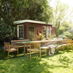 M11 Sammen Gartenbank mit Rückenlehne 3-Sitzer