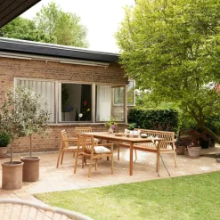 M2 Sammen Teakholz Gartentisch