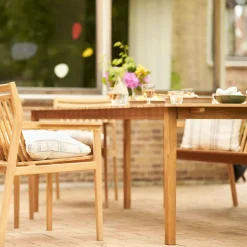 M2 Sammen Teakholz Gartentisch