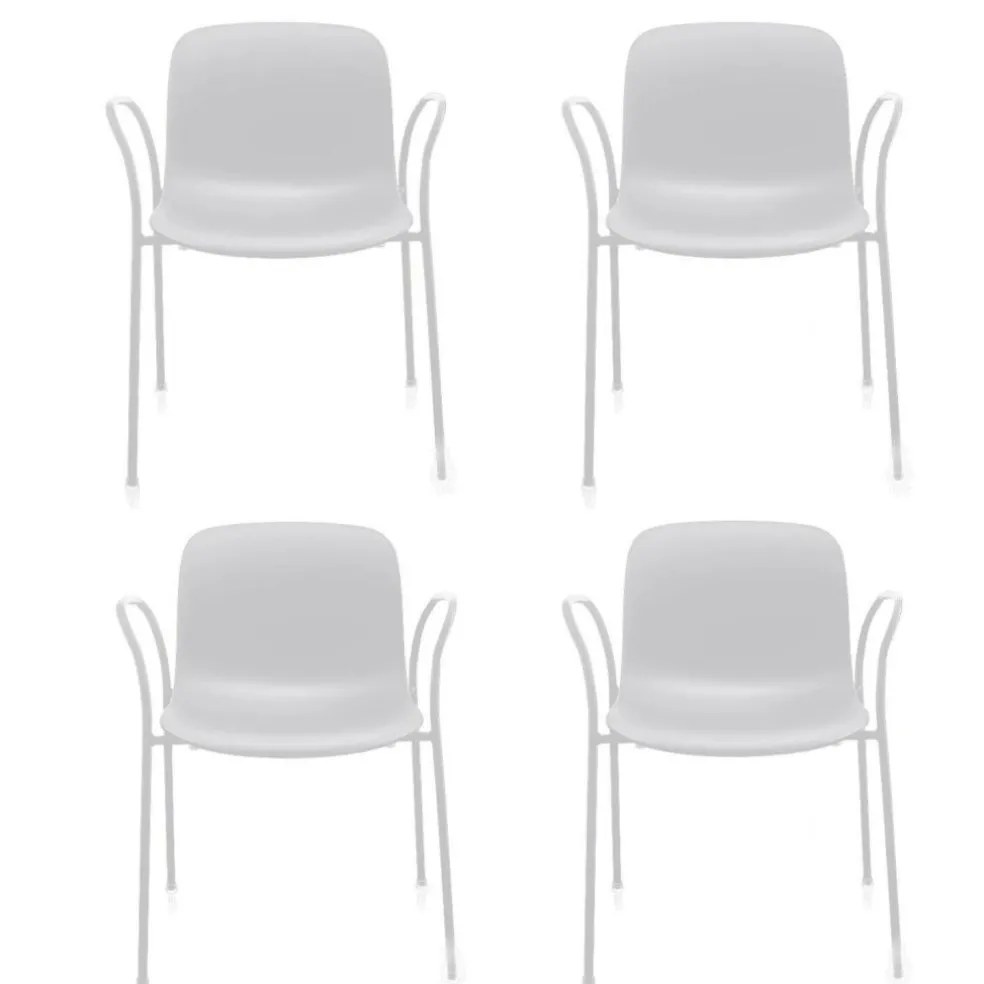 Magis Troy Gartenarmlehnstuhl 4er Set