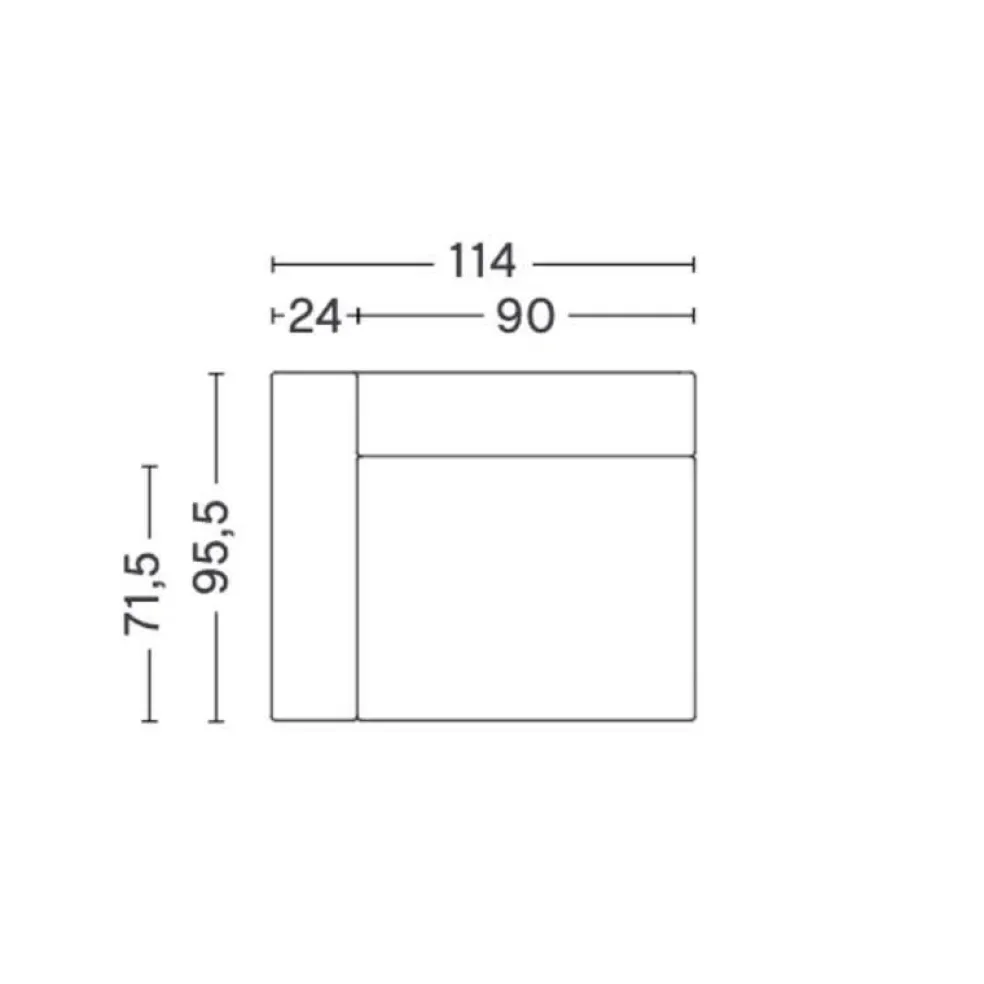 Mags Sofa-Modul Links breit 114x95,5cm