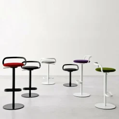 Mak S110 Barhocker Sitzfläche Leder 55-80cm