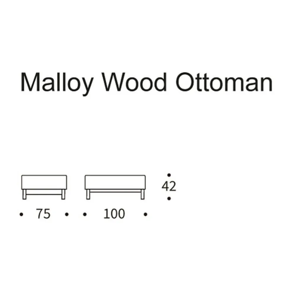 Malloy Wood Ottomane