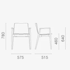 Malmö 395 Armlehnstuhl