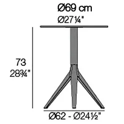 Mari-Sol Gartentisch Ø69cm
