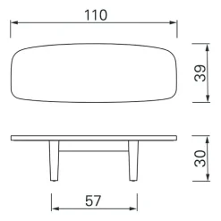 Matéria Beistelltisch 110x39cm