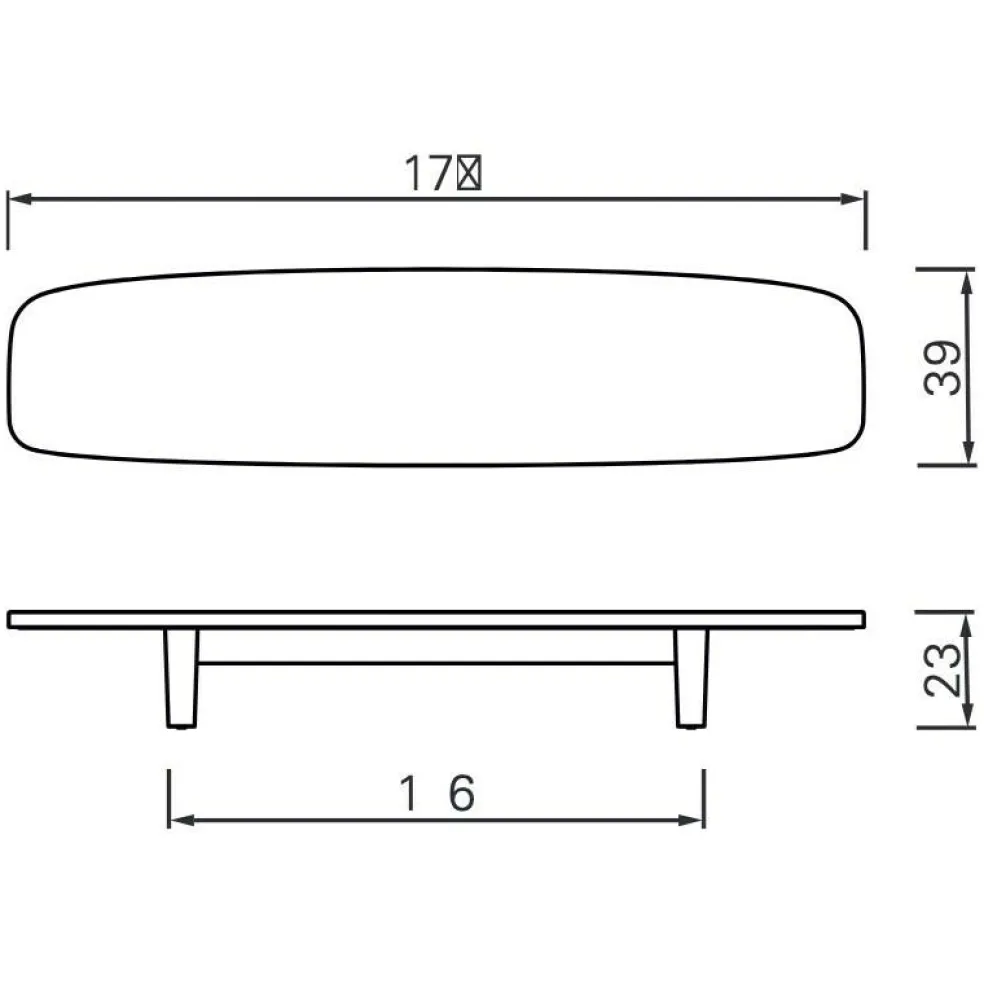 Matéria Kaffeetisch lang 170x39cm
