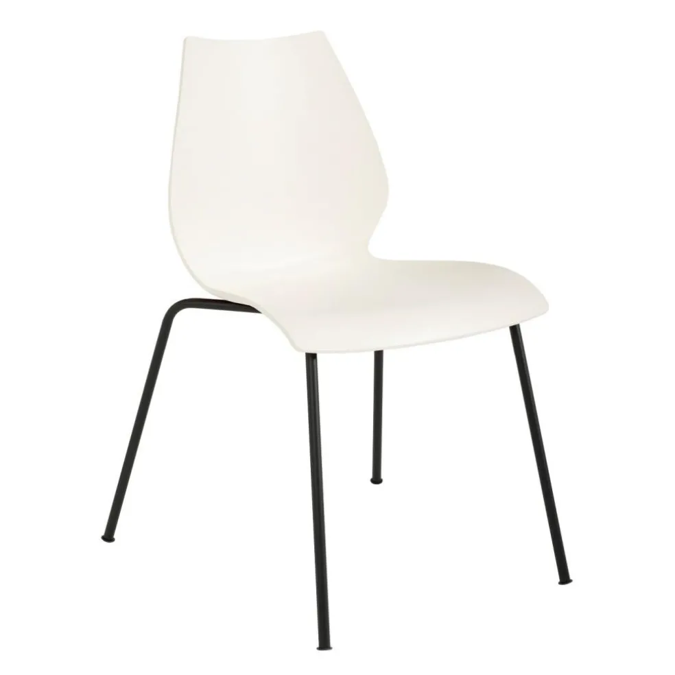 Maui Stuhl Gestell Stahlrohr schwarz lackiert