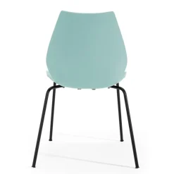 Maui Stuhl Gestell Stahlrohr schwarz lackiert