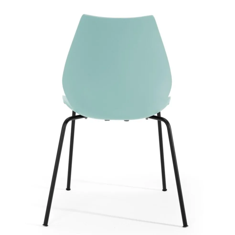 Maui Stuhl Gestell Stahlrohr schwarz lackiert