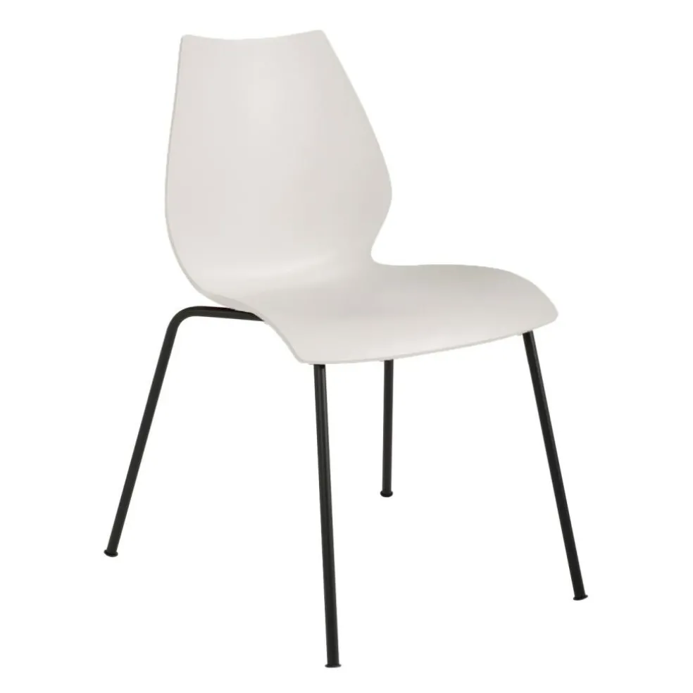 Maui Stuhl Gestell Stahlrohr schwarz lackiert