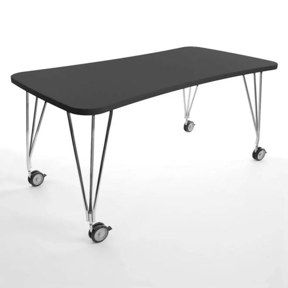 Max Tisch mit Rollen 160x80cm