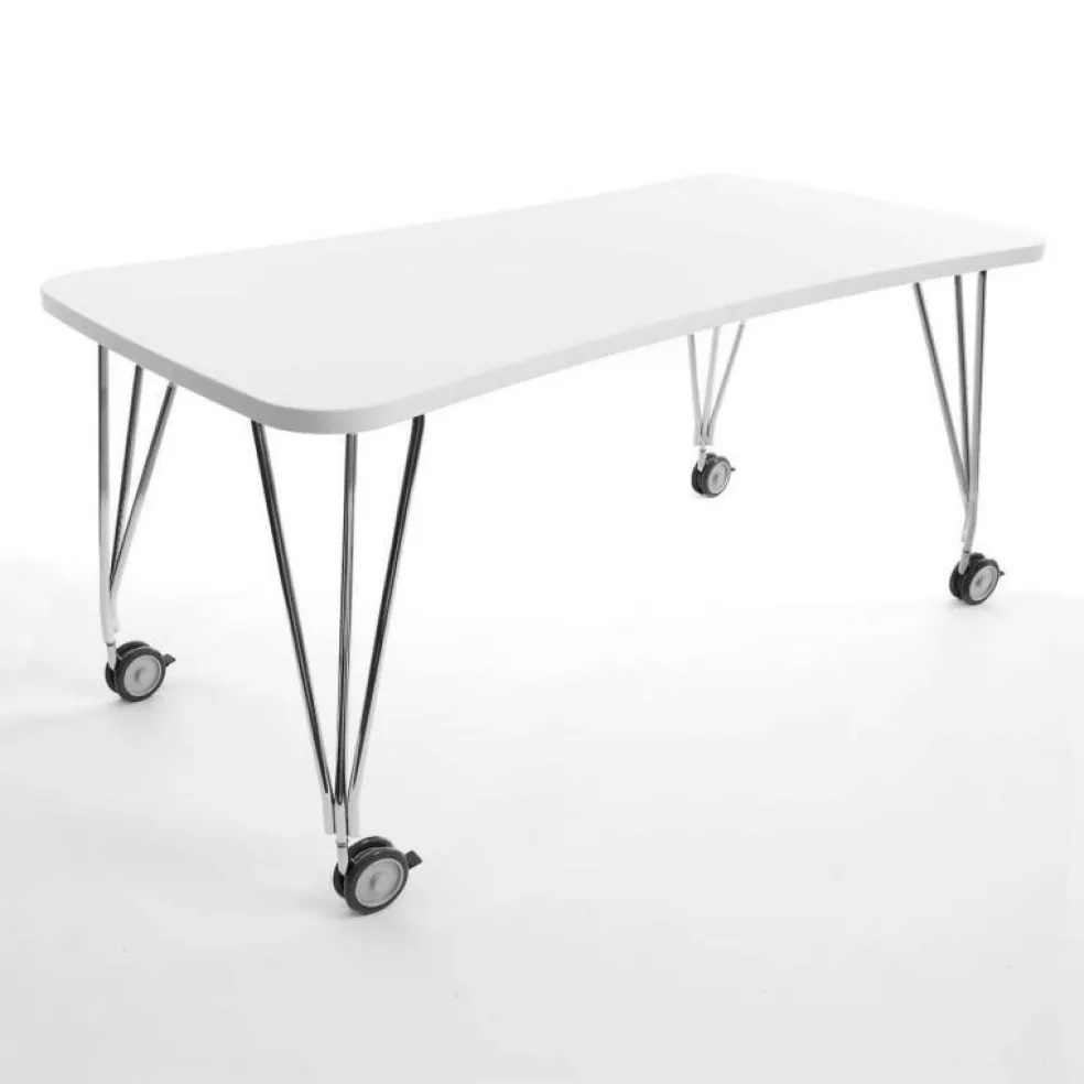 Max Tisch mit Rollen 160x80cm