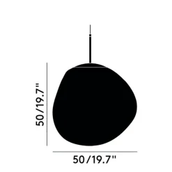 Melt LED Pendelleuchte opal