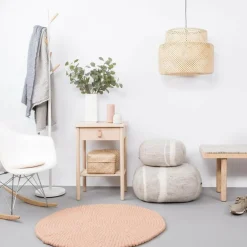 Merle Filzkugelteppich