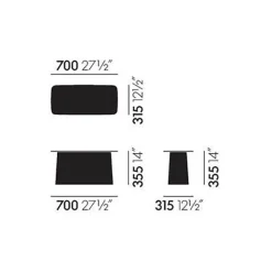 Metal Side Table Outdoor Beistelltisch L