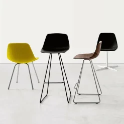 Miunn Barhocker Kufengestell schwarz H75