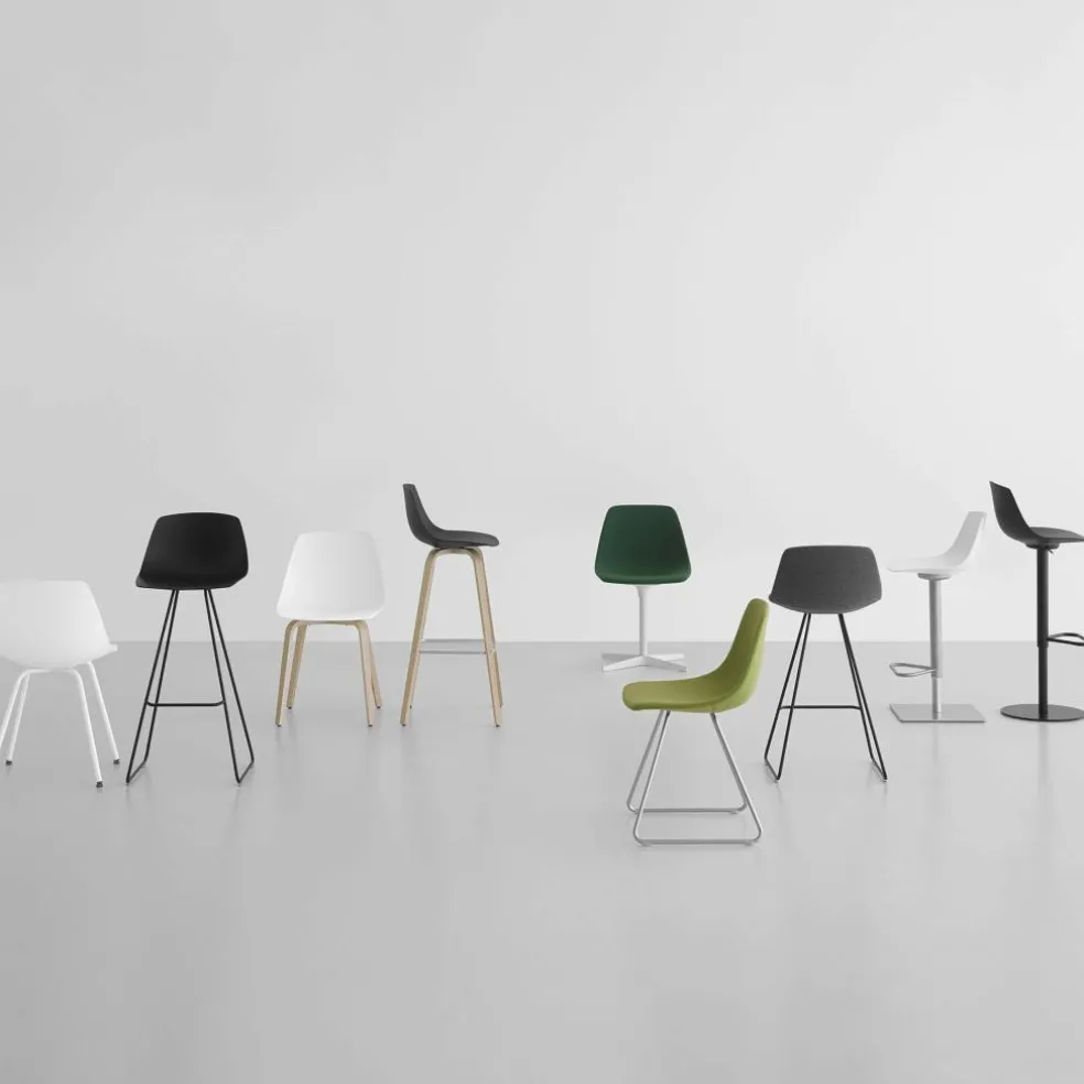 Miunn S104 Barhocker Sitzfläche Multiplex 75-100cm