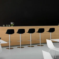 Miunn S104 Barhocker Sitzfläche Leder 75-100cm