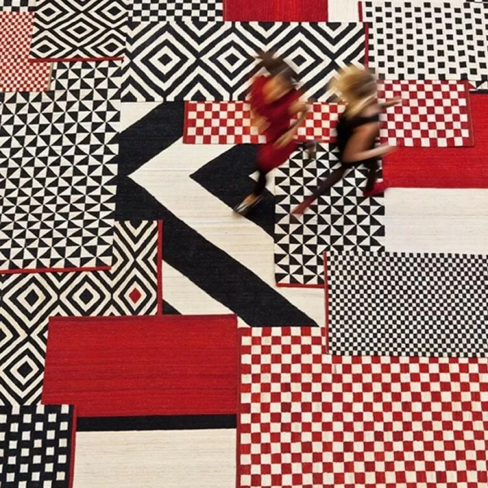 Mélange Pattern 4/5 Kilim Teppichläufer