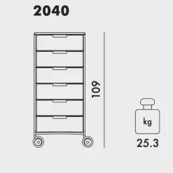 Mobil 6 Container mit Rollen