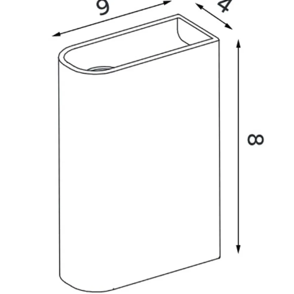 Monolith Kerzenhalter niedrig