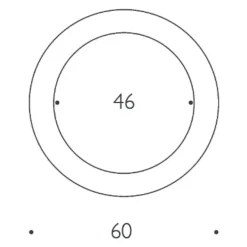 Moodmoon RGBW R60 LED Wandleuchte