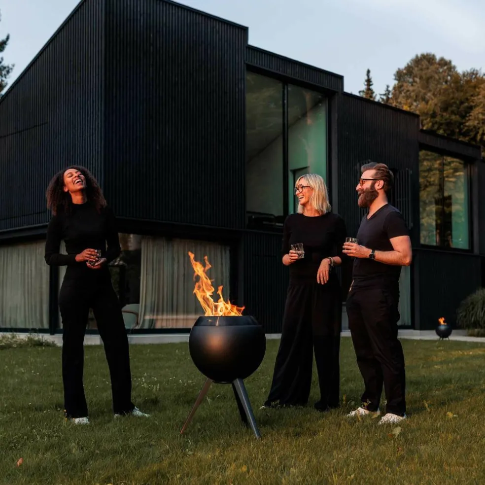 Moon 45 Feuerschale mit hohen Fuß