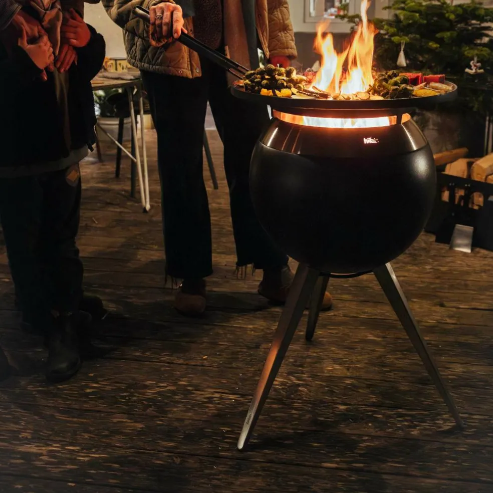 Moon 45 Feuerschale mit hohen Fuß