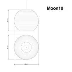 Moon Pendelleuchte blond