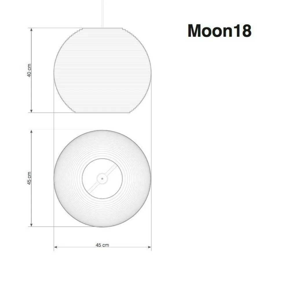 Moon Pendelleuchte blond